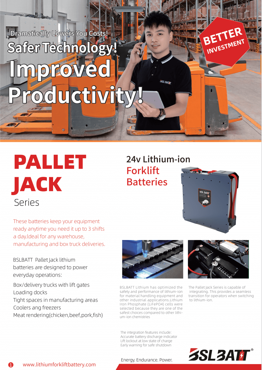 PALLET JACK Series lithium-ion batteries PALLET JACK Series lithium-ion batteries