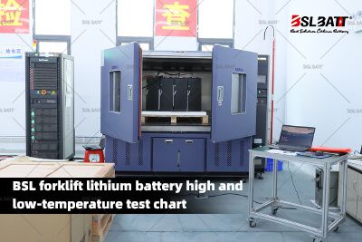 BSL forklift lithium battery high and low-temperature test chart