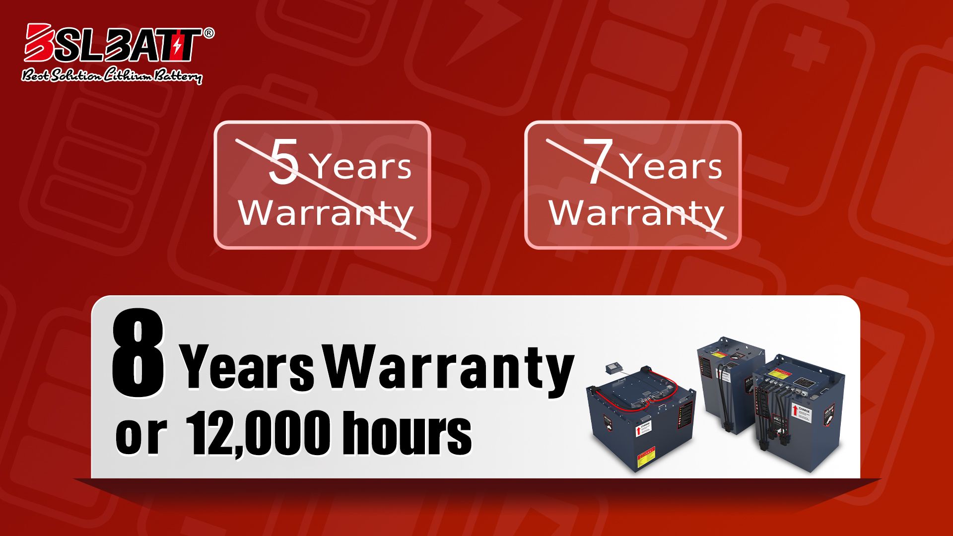 Fork lithium batteries with 8-year warranty Fork lithium batteries with 8-year warranty