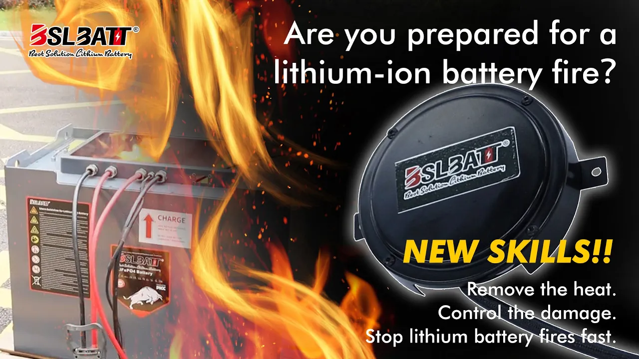 How to prevent the danger of forklift lithium battery fire – Forklift lithium battery fire extinguisher