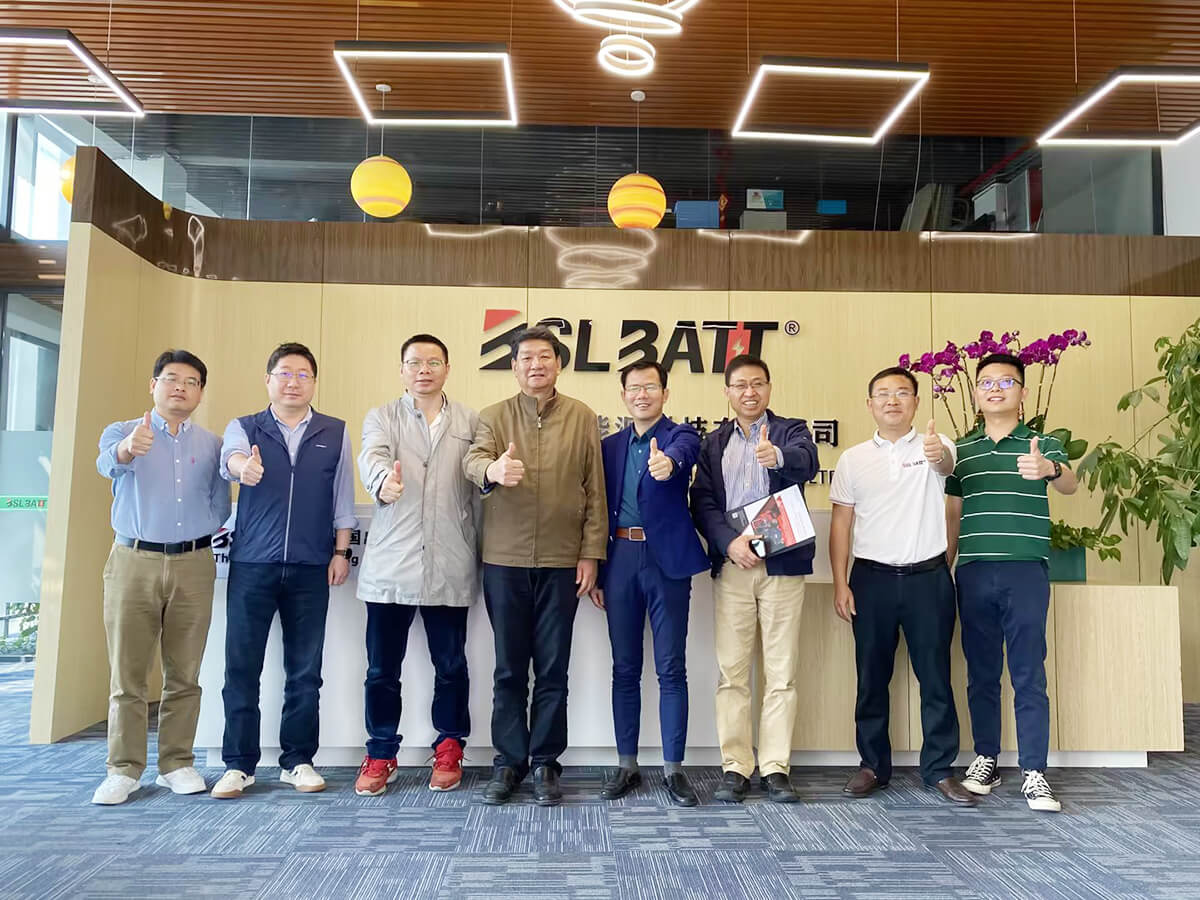 Liu Yan, Dean of Tsinghua University Shenzhen Research Institute, and Dr. Zhang Chao visited the BSLBATT manufacturing workshop