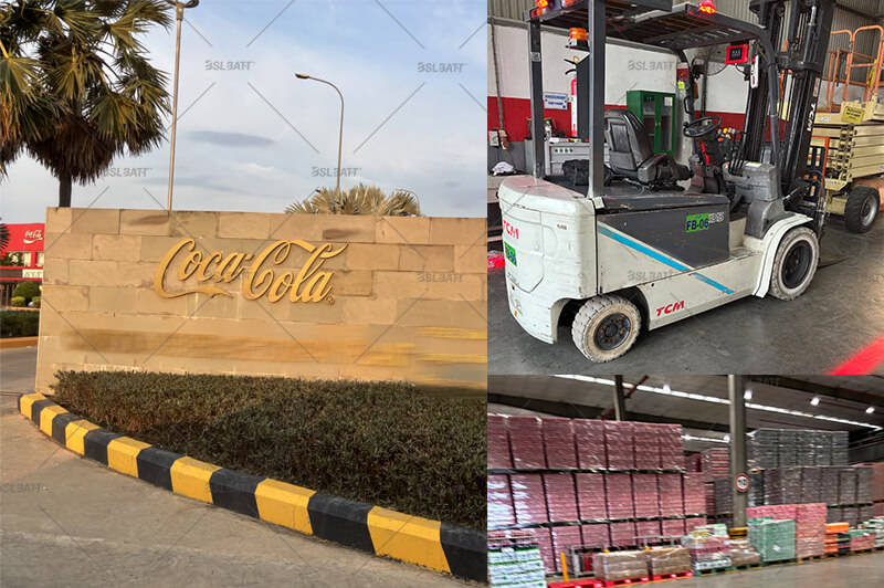 Case Study: Coca-Cola Factory TCM 35 Forklift replaced with BSL lithium battery to improve efficiency