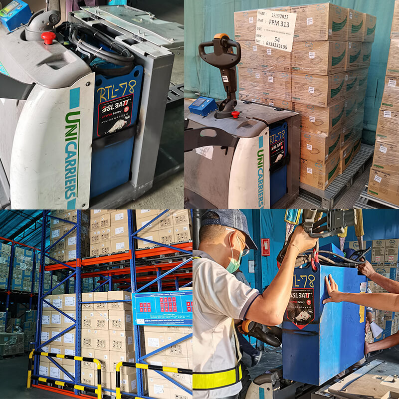 UniCarriers Pallet Jack 4,500 lbs Case Demo with BSL Lithium Batteries