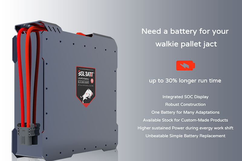 BSLBATT LIthium Launches Next Generation PALLET JACK Series Industrial Lithium Batteries for End Riders & Center Riders