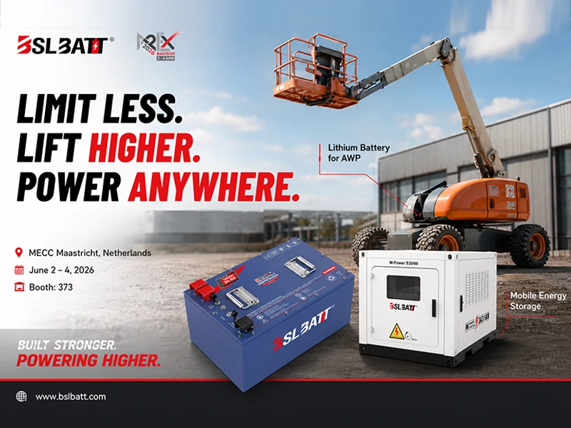 Lithium Batteries for Aerial Work Platforms | APEX 2026